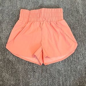 High Waist Paperbag Athletic Shorts